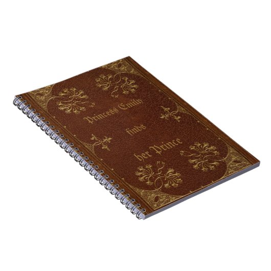 アンティーク製本パーソナライズされた-  ノートブック (右側)