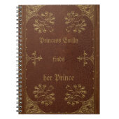 アンティーク製本パーソナライズされた-  ノートブック (正面)