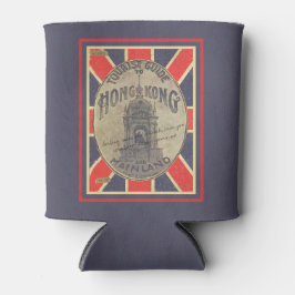 アンティーク観光客ガイド香港ユニオンジャック 缶クーラー