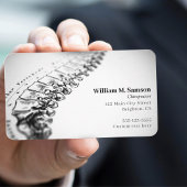 アンティーク解剖学的イラストレーションカイロプラクター写真 名刺