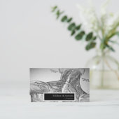 アンティーク解剖学的カイロプラクターアポイントメント 名刺 (スタンド正面)