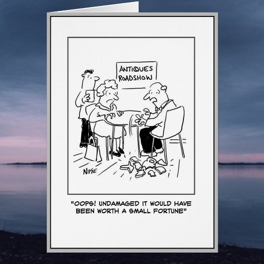 アンティーク評価者が誤って貴重なアイテムをドロップ