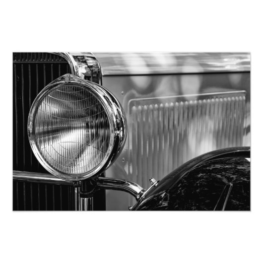 アンティーク詳細 – 白黒 フォトプリント            (正面)