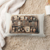 アンティーク読と開花 ランバークッション (ブランケット)