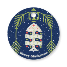 アンティーク調のクリスマスギフトタグ