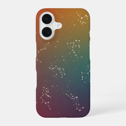 アンティーク調の星空 iPhone 16ケース (裏面)