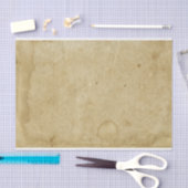 アンティーク調の汚れたぼろぼろの白紙 薄葉紙 (クラフト)