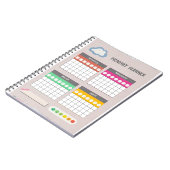 アンティーク調の紙のスクラップブックノート ノートブック (左側)