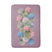 アンティーク調の紫陽花バスマット バスマット (正面縦)