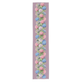 アンティーク調の紫陽花 テーブルランナー