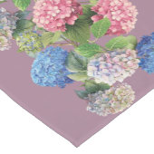 アンティーク調の紫陽花 テーブルランナー (コーナー)