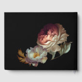 アンティーク調の花柄結婚式ゲストブック ゲストブック (裏面)