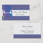 アンティーク販売業者インテリアデコレータセット家具 名刺 (正面/裏面)