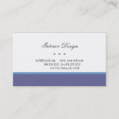 アンティーク販売業者インテリアデコレータセット家具 名刺 (裏面)