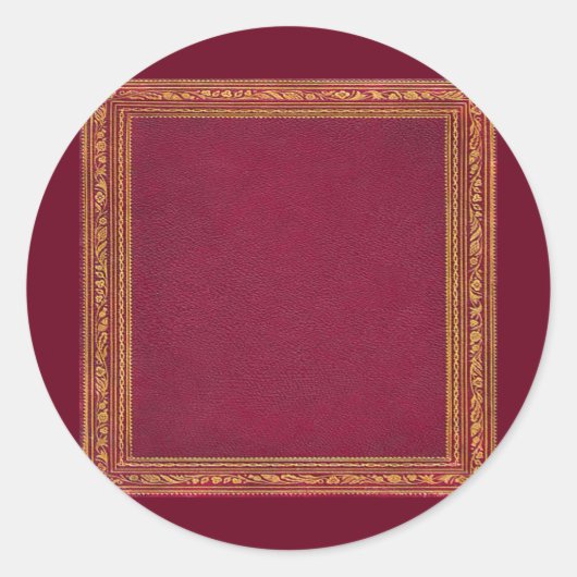 アンティーク赤のシール ラウンドシール (正面)