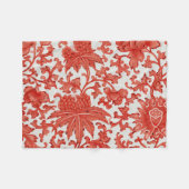  アンティーク赤中国のヴィンテージフリースブランケット フリースブランケット (正面(横))