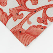  アンティーク赤中国のヴィンテージフリースブランケット フリースブランケット (角)