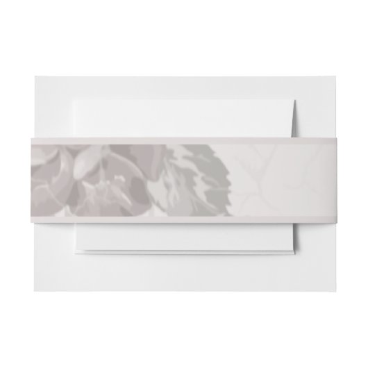 アンティーク赤面ピンクローズ婚約パーティ 招待状ベリーバンド (正面例)