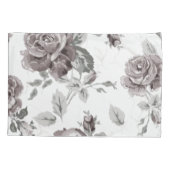 アンティーク赤面ピンク 枕カバー (裏面-左)