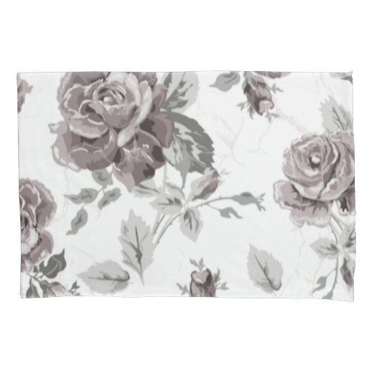 アンティーク赤面ピンク 枕カバー (正面左)