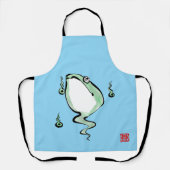 アンティーク起源話ゴングルフロガエル日本のヒキガエル エプロン (正面)