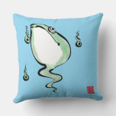 アンティーク起源話ゴングルフロガエル日本のヒキガエル クッション (裏面)