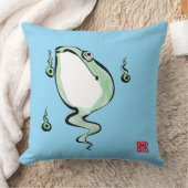 アンティーク起源話ゴングルフロガエル日本のヒキガエル クッション (ブランケット)