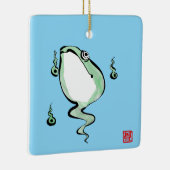 アンティーク起源話ゴングルフロガエル日本のヒキガエル セラミックオーナメント (右)