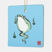 アンティーク起源話ゴングルフロガエル日本のヒキガエル セラミックオーナメント (左)