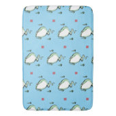 アンティーク起源話ゴングルフロガエル日本のヒキガエル バスマット (正面縦)