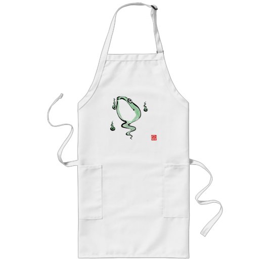 アンティーク起源話ゴングルフロガエル日本のヒキガエル ロングエプロン (正面)