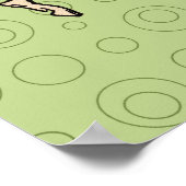 アンティーク踊り豚:お洒落ヴィンテージピギージグ ポスター (角)