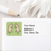 アンティーク踊り豚:お洒落ヴィンテージピギージグ ラベル (インサイチュ)