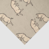 アンティーク踊り豚：お洒落ヴィンテージピギージグ 薄葉紙 (詳細)