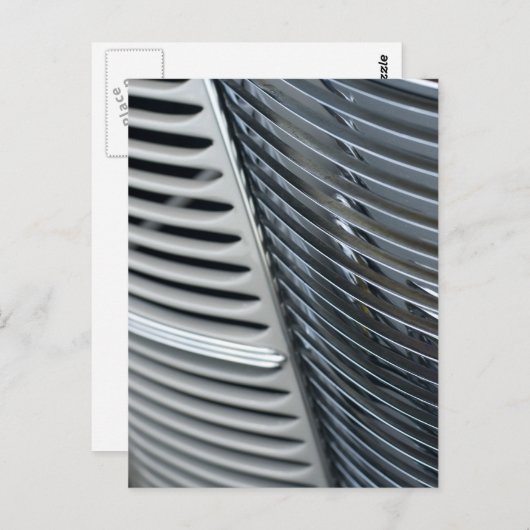 アンティーク車のクロムグリル ポストカード (正面/裏面)