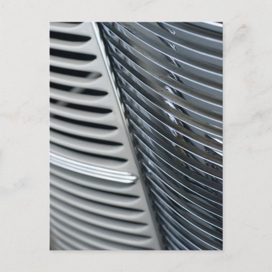 アンティーク車のクロムグリル ポストカード (正面)