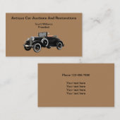 アンティーク車の修理と競売 名刺 (正面/裏面)