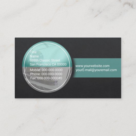 アンティーク車の名刺 名刺 (裏面)