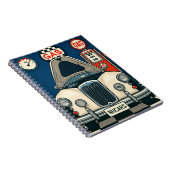 アンティーク車イラストレーション ノートブック (右側)