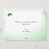 アンティーク車オールドファッションドクリスマスフラットカード シーズンカード (裏面)