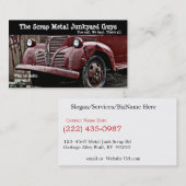 アンティーク車スクラップメタルビズ 名刺 (正面/裏面)