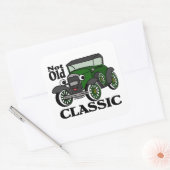 アンティーク車ノールドクラシック誕生日 スクエアシール (封筒)