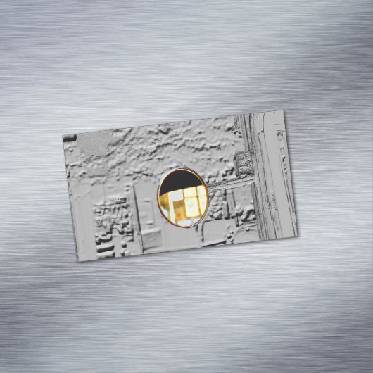 アンティーク車鏡エンボスマグネット名刺 マグネット名刺 (インサイチュ)