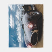 アンティーク車 フリースブランケット (正面)