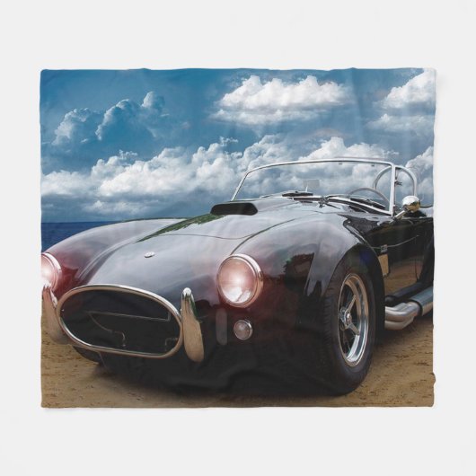 アンティーク車 フリースブランケット (正面(横))