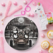 アンティーク車 ペーパープレート (パーティー)