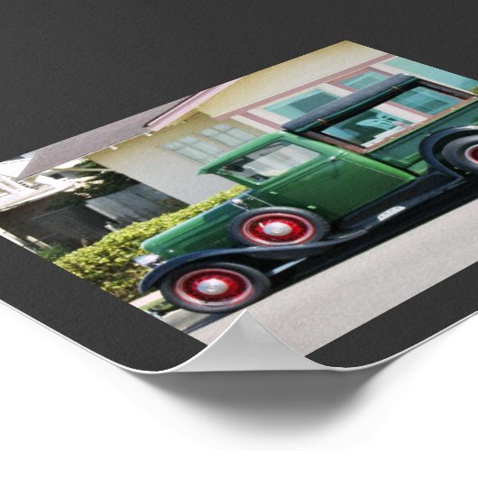 アンティーク車 ポスター (角)