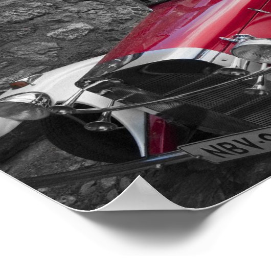 アンティーク車 ポスター (角)