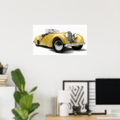アンティーク車 ポスター (ホームオフィス)