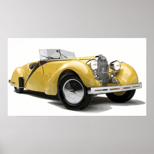 アンティーク車 ポスター (正面)
